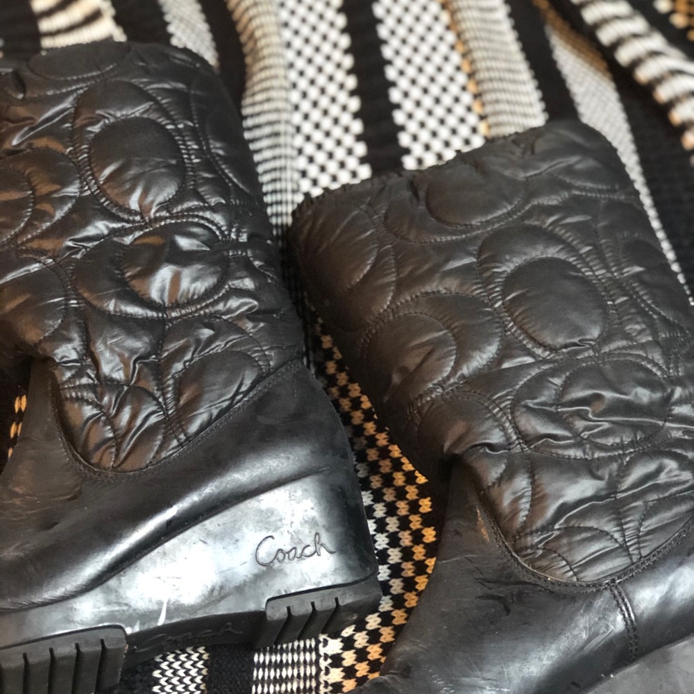 Coach black boots